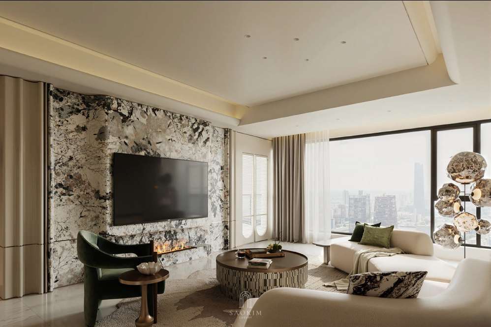 Không gian Quiet Luxury ưu tiên vật liệu tự nhiên và những món đồ nội thất có thiết kế tinh giản, chất lượng cao.